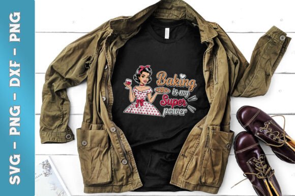 Baking is My Super Power Happy Mom SVG for Crafts & Graphics