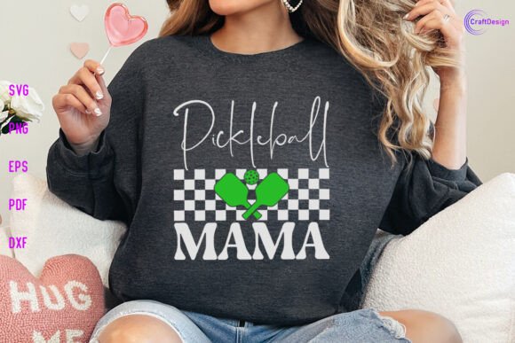 Checkered Pickleball Mama SVG: Crafts & Graphics