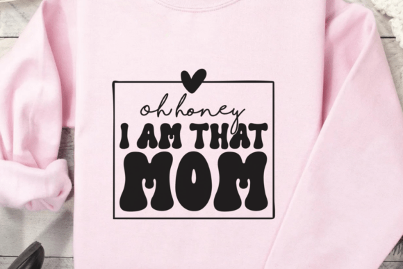 Mother's Day Honey Mom SVG for Crafts & Graphics