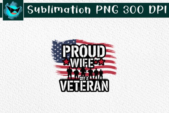 Proud Wife of a Veteran Mom SVG for Crafts & Graphics