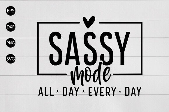 Sassy Mode SVG: Bold Graphics for Crafts & Brands