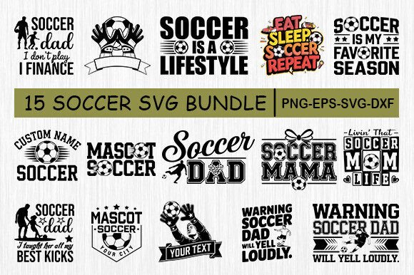 Soccer SVG Bundle: Graphics for Crafts & Branding