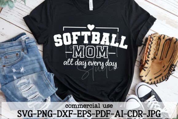 Softball Mom SVG: Bold Graphics for Crafts