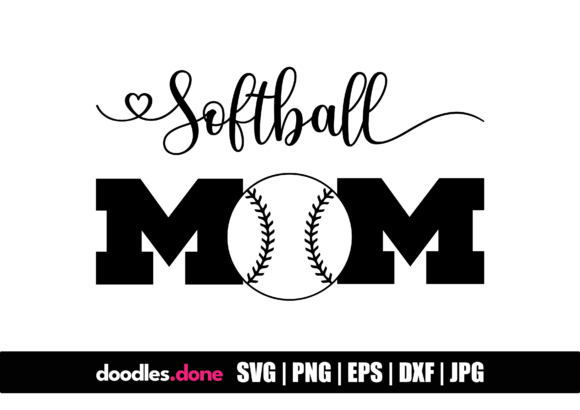 Softball Mom SVG: Graphics for Crafts & Branding