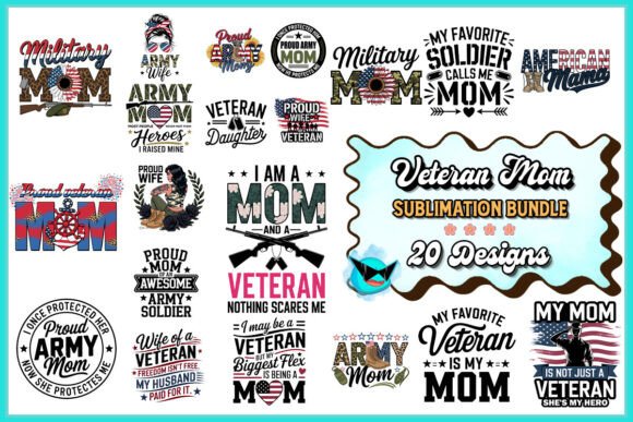 Veteran Mom SVG Bundle: Graphics for Crafts