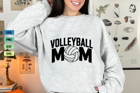 Volleyball Mom SVG: Graphics for Crafts